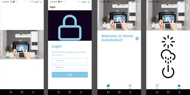 Screenshot of Home Automation System