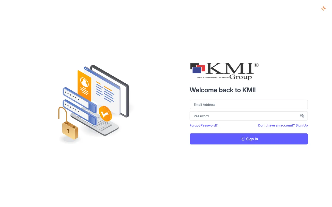 Screenshot of KMI Manufacturing ERP