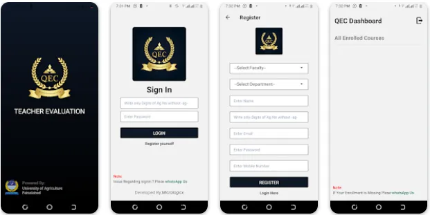 Screenshot of QEC-UAF