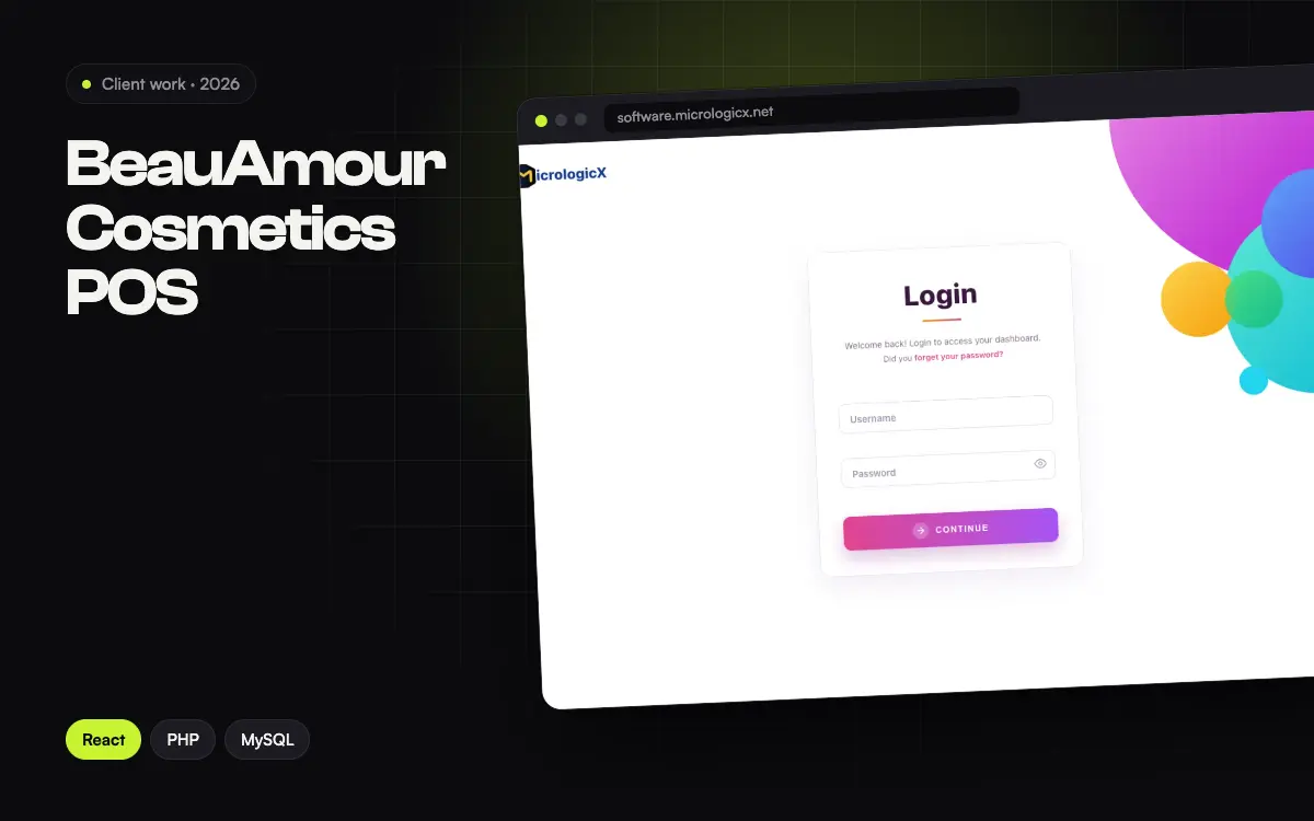 BeauAmour Cosmetics POS project thumbnail
