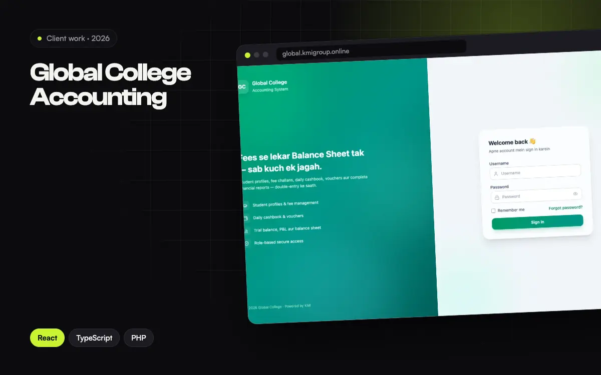 Global College Accounting project thumbnail