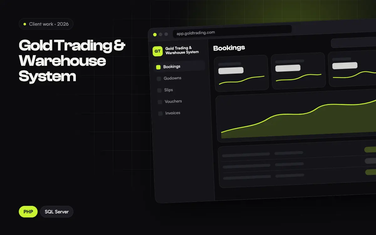 Gold Trading & Warehouse System project thumbnail