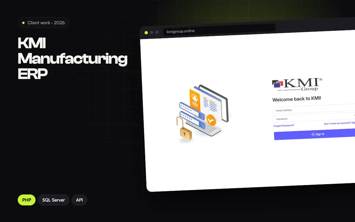 KMI Manufacturing ERP project thumbnail