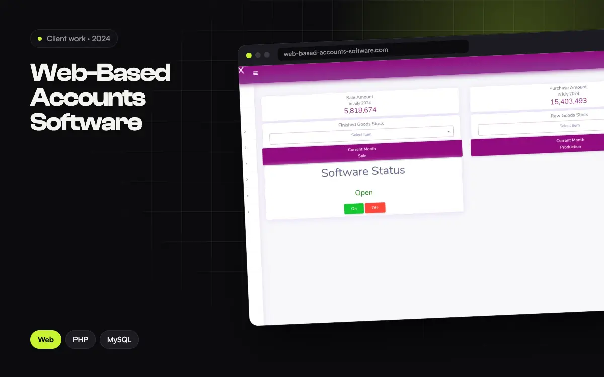 Web-Based Accounts Software project thumbnail